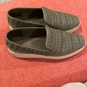 Vince leather braided sneakers